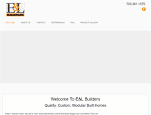 Tablet Screenshot of elbuilders.com